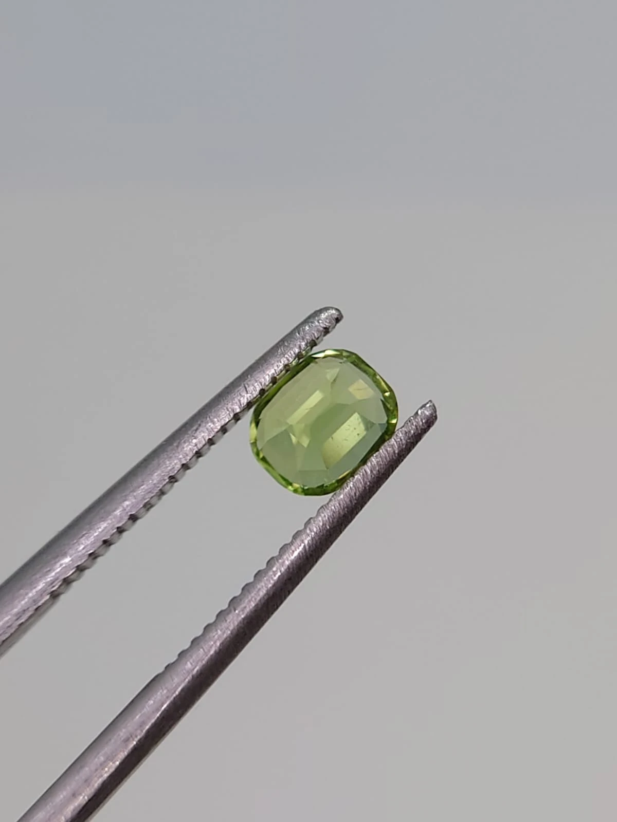 0.60ct Natural Cushion Cut Peridot from Pakistan — view 2